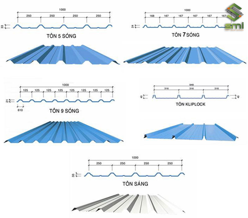 5 loại mái tôn phổ biến được sử dụng cho nhà xưởng