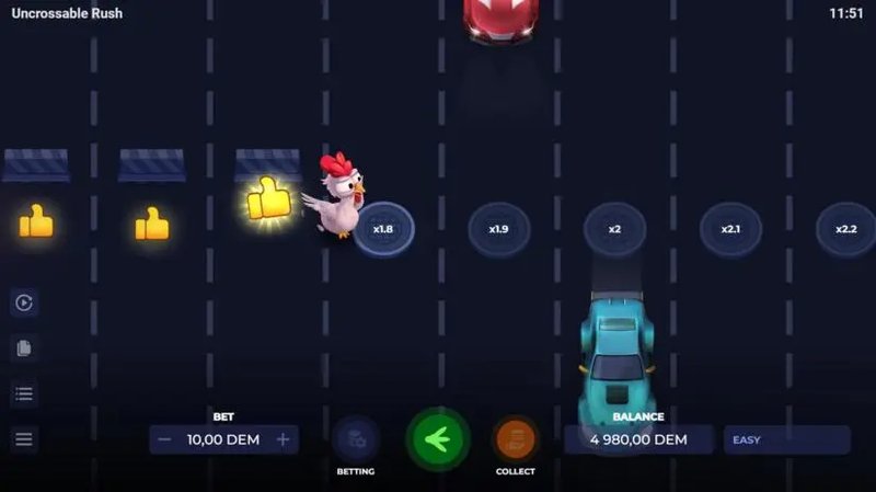 En savoir plus sur uncrossable rush slot